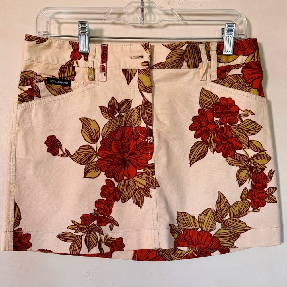 Dolce & Gabbana Floral Mini Skirt